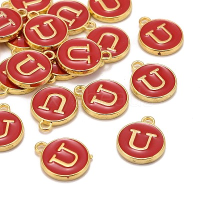Golden Plated Alloy Enamel Charms LS-ENAM-S118-03U-1