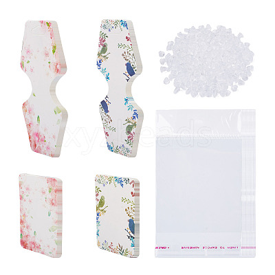 500Pcs 5 Style Paper Necklace Display Cards DIY-YS0001-27-1
