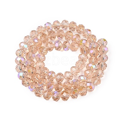 Electroplate Glass Beads Strands EGLA-A044-T8mm-L20-1