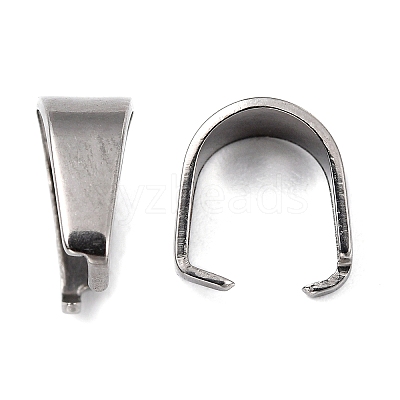 Tarnish Resistant 304 Stainless Steel Snap on Bails LS-STAS-R048-9x7mm-1