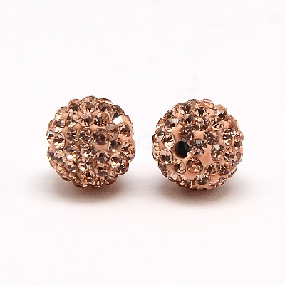 Polymer Clay Rhinestone Beads RB-A053-4mm-25-1