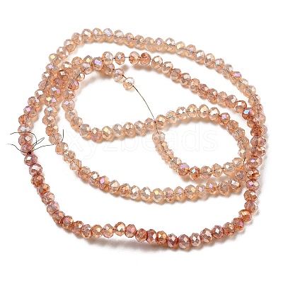 Transparent Baking Paint Glass Beads Strands DGLA-F002-02B-05-1
