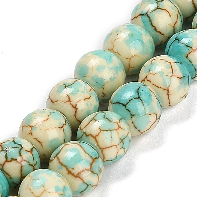 Synthetic Turquoise Beads Strands TURQ-F019-03C-1