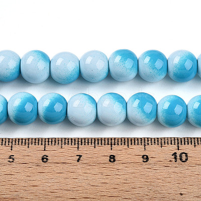 Baking Paint Glass Beads Strands DGLA-N012-10mm-05-1