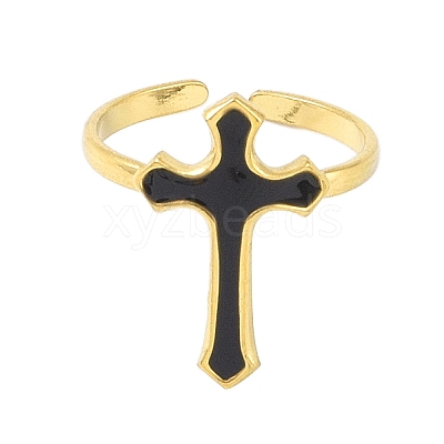 304 Stainless Steel Open Cuff Rings RJEW-C084-02B-02G-1