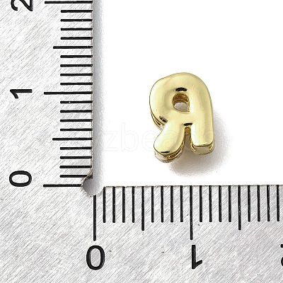Brass Micro Pave Cubic Zirconia Letter Multi-Strand Links KK-D295-32G-18-1