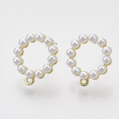 Alloy Stud Earring Findings X-PALLOY-N0149-09-1