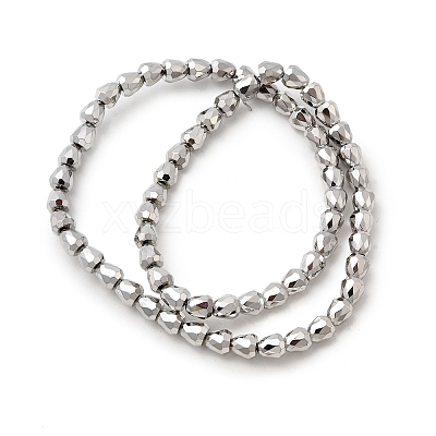 Electroplate Glass Beads Strands EGLA-F166-08P-1