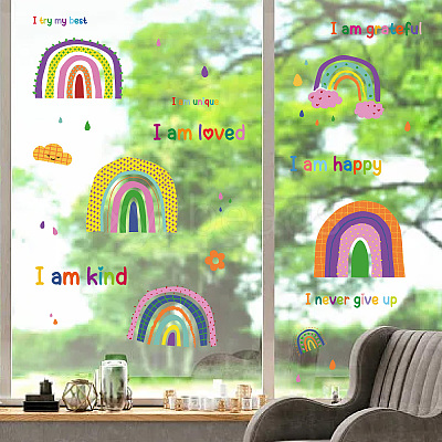 8 Sheets 8 Styles PVC Waterproof Wall Stickers DIY-WH0345-209-1