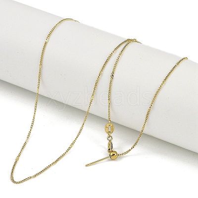 Ion Plating(IP) 304 Stainless Steel Link Chain Necklaces NJEW-H042-03G-1