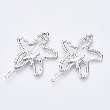 Alloy Hollow Geometric Hair Pin PHAR-N005-008P-1