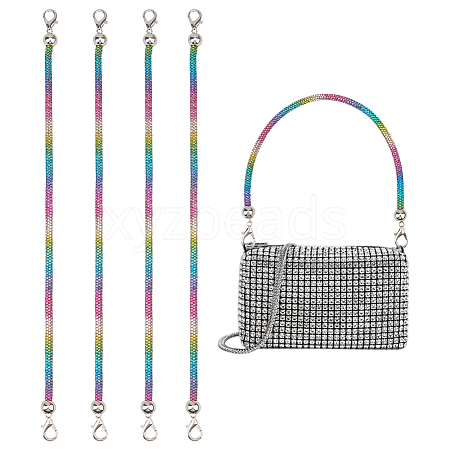 4Pcs Alloy Rhinestone Mobile Straps AJEW-PH0007-74B-1