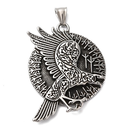 Viking Jewelry 304 Stainless Steel Pendants STAS-Z067-02P-1