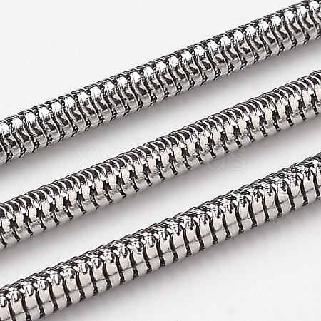 Tarnish Resistant 304 Stainless Steel Flat Snake Chains CHS-L015-54-1