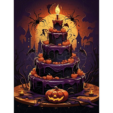 Halloween Theme Wooden Puzzles PW-WGC1D61-02-1