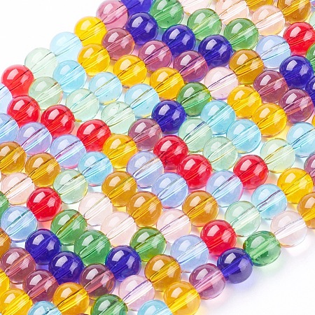 Glass Beads Strands GLAA-G043-01-6mm-1