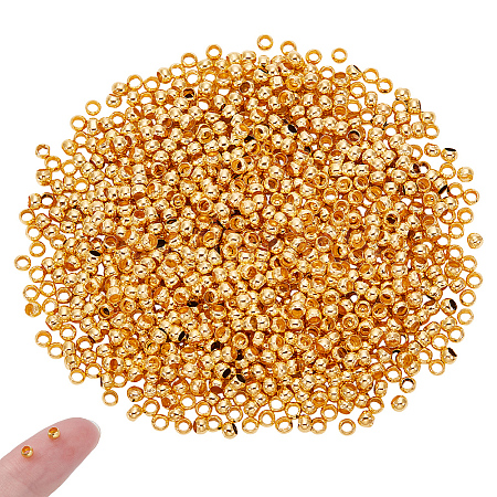 1000Pcs Brass Crimp Beads KK-UN0004-96-1