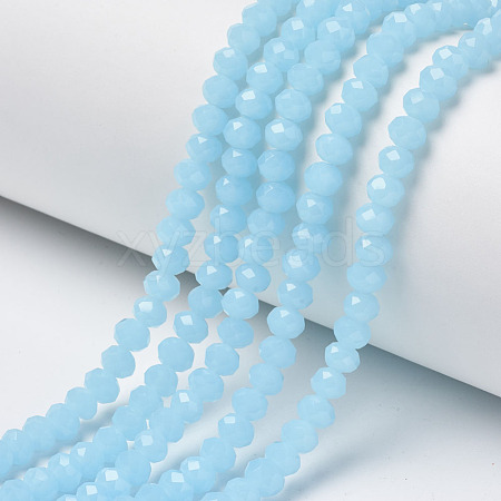 Glass Beads Strands X-EGLA-A034-J8mm-D04-1