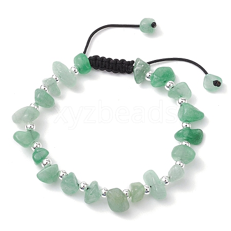 Natural Green Aventurine Braided Bead Bracelets for Women BJEW-JB11107-03-1