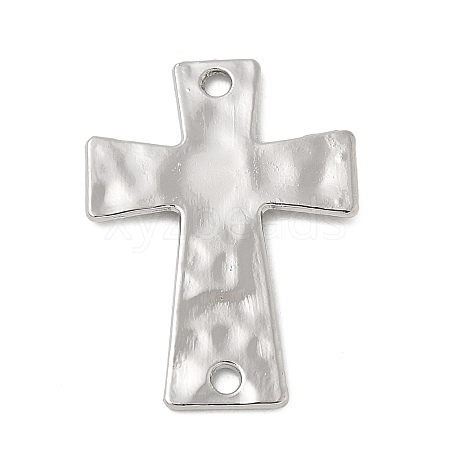 Alloy Textured Religion Cross Links Connector Charms FIND-Z127-01P-03-1
