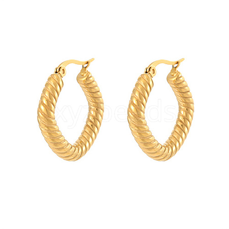 304 Stainless Steel Hoop Earrings for Women KF1532-1