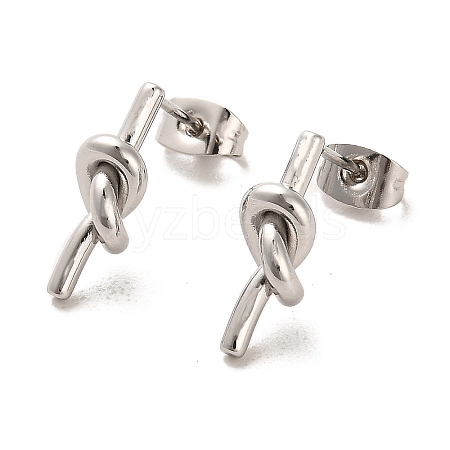 Non-Tarnish 304 Stainless Steel Stud Earrings EJEW-D101-04P-1