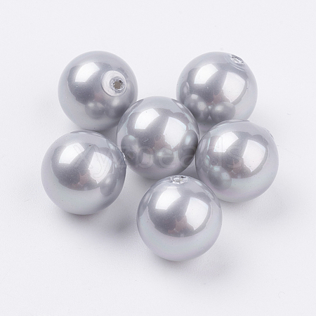 Shell Pearl Half Drilled Beads BSHE-G016-12mm-04-1