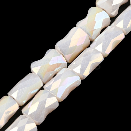 AB Color Plated Glass Beads Strands EGLA-P051-06B-B07-1