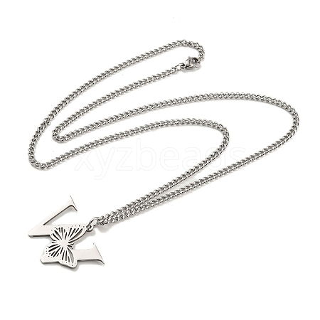 201 Stainless Steel Necklace NJEW-Q336-01W-P-1