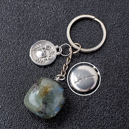 Natural Labradorite Keychain PW-WG6B815-16-1