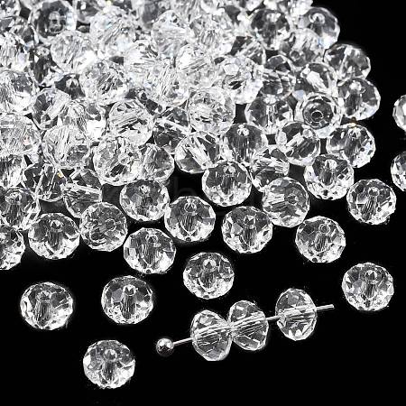 Imitation Austrian Crystal Beads X-SWAR-F068-4x6mm-01-1