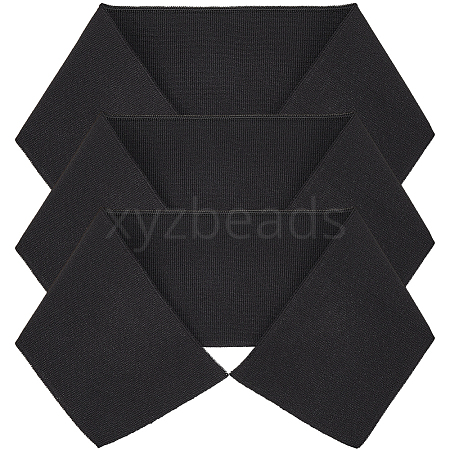 Gorgecraft 3Pcs 95% Cotton & 5% Elastic Fiber Ribbing Fabric for Cuffs FIND-GF0005-95-1