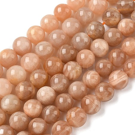 Round Natural Multi-Moonstone Beads Strands LS-G-I176-09-10mm-01-1