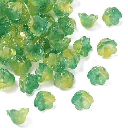Transparent Glass Beads Caps GLAA-B028-01C-1