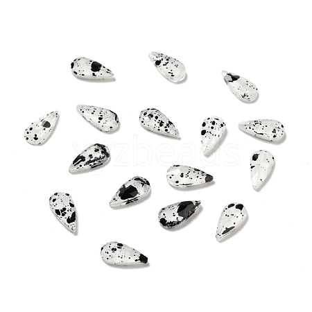 Spot Pattern Resin Cabochons MRMJ-G015-05-1