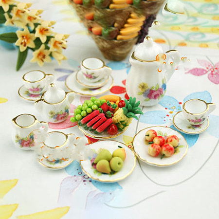 Mini Ceramic Tea Sets BOTT-PW0002-119D-1