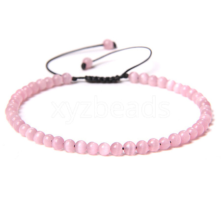 4mm Cat Eye Beaded Braided Bracelets SY1950-25-1