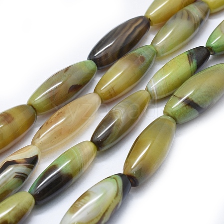 Natural Agate Beads Strands G-I245-11I-1