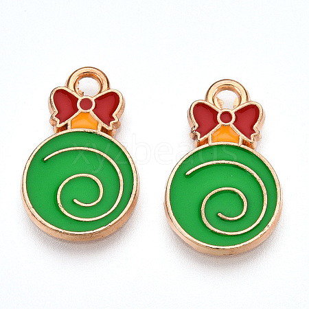 Alloy Enamel Pendants ENAM-N056-441-1