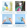 Waterproof PVC Colored Laser Stained Window Film Static Stickers DIY-WH0314-088-3