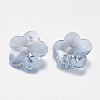 Faceted Glass Rhinestone Charms RGLA-F055-6x6-001BS-2