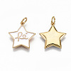 Brass Enamel Pendants X-KK-T062-07G-01-NF-2