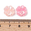 UV Plating Opaque Acrylic Beads OACR-G058-17F-3