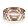 7Pcs 201 Stainless Steel Plain Bangle Sets for Women X-BJEW-L664-022C-M02-7