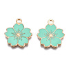 Alloy Enamel Pendants X-ENAM-S121-115F-3