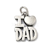 Father's Day 304 Stainless Steel Pendants STAS-C171-01A-AS-1
