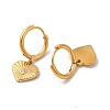 Crystal Rhinestone Heart Dangle Hoop Earring & Pendant Nacklace SJEW-P002-02G-3