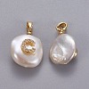 Natural Cultured Freshwater Pearl Pendants KK-L187-A-01C-2