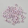 Electroplate Transparent Glass Beads GLAA-WH0039-68E-1