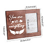 MDF Wood Photo Frames DIY-WH0231-056-2